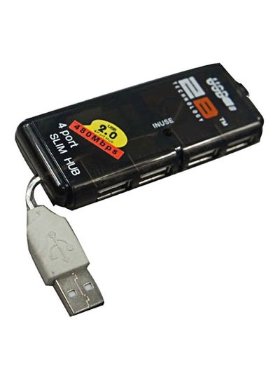 Buy 4-Port USB Hub Black in Egypt