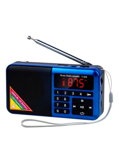 FM Radio With MP3 Player Y-509 Blue/Black/Silver price in UAE | Noon UAE |  kanbkam