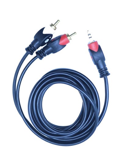 اشتري RCA Socket DC2 To Audio PC Cable 1.8meter Black/Red/Gold في مصر