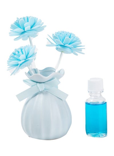 Buy Decorative Floral Aroma Diffuser Blue 10 x 7cm in Saudi Arabia