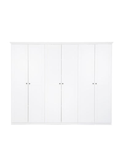 Buy Country 6-Door Wardrobe White in Saudi Arabia