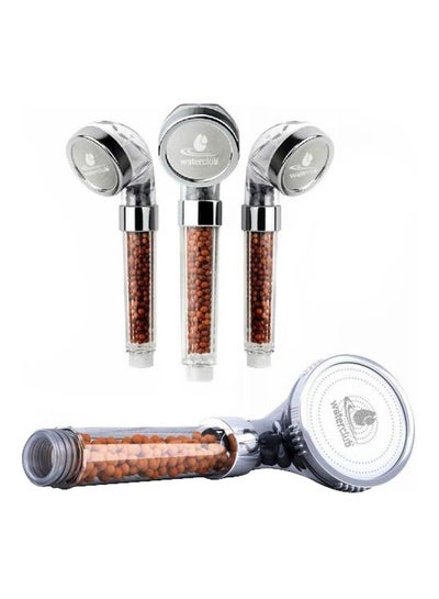 Buy Shower Filter Head Silver/Clear in Saudi Arabia