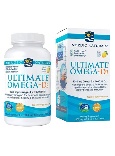 Buy Ultimate Omega-D3 Dietary Supplement - 120 Softgel in UAE