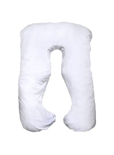 Buy U-Shaped Body Pillow cotton White in UAE