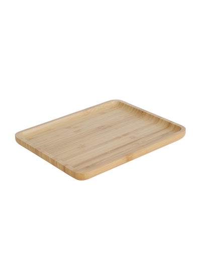 Buy Wooden Serving Tray Brown in UAE