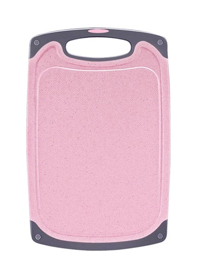 Buy Polyethylene Cutting Board With Hang Hole Pink/Grey in Saudi Arabia