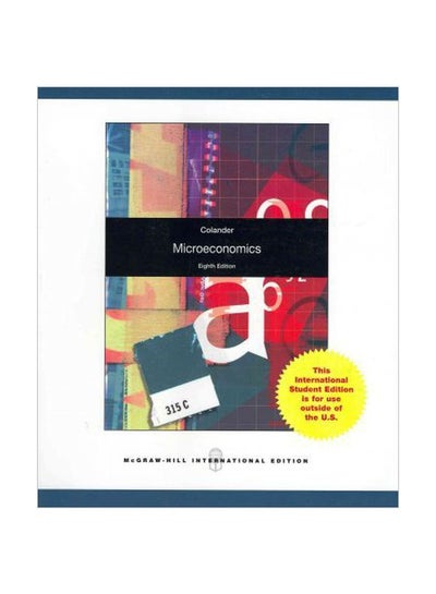 Buy Microeconomics Paperback English by David C. Colander - 01/Nov/09 in Egypt