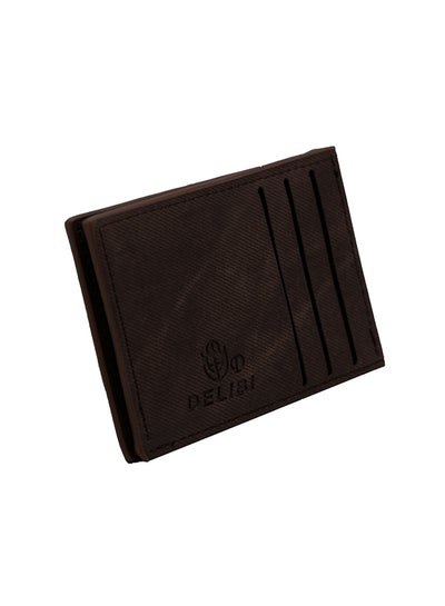 اشتري Bi-Fold Leather Wallet Brown في السعودية