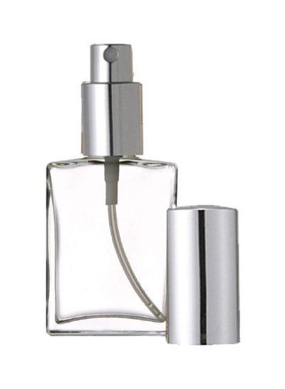 اشتري Perfume Atomizer Empty Glass Bottle Clear/Grey في الامارات