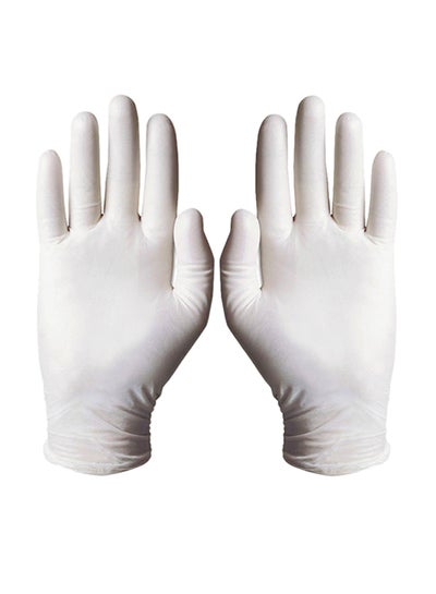 Buy Powder Free Hand Gloves, Count 40 White XL in Saudi Arabia