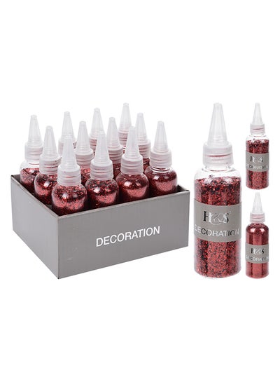 Buy Christmas Glitters Bottle Red 40grams in UAE