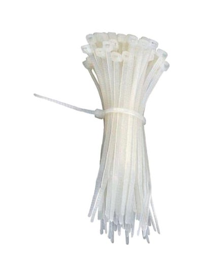 Buy 100-Piece Plastic Drawstring White 30cm in Egypt