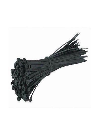 Buy 100-Piece Cable Tie Black 100mm in Egypt