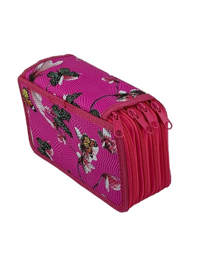 Buy 4 Layer Pen Case Pink in Saudi Arabia