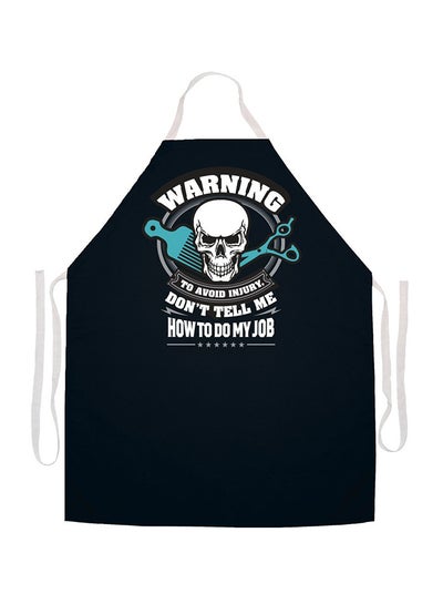 Buy Warning Don't Tell Me Printed Apron Multicolour 22 x 30inch in Egypt