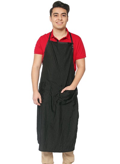 اشتري Long Apron With Pockets Black 22 x 30inch في مصر