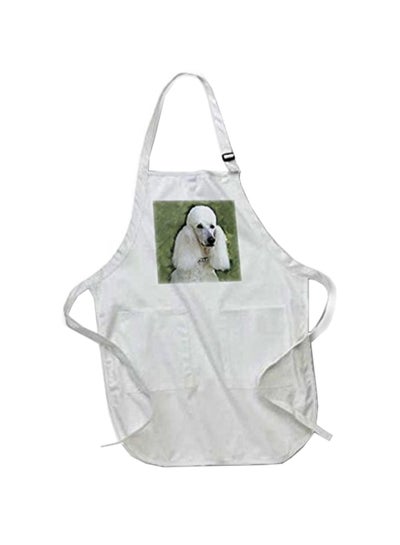 Buy Standard Poodle Printed Apron With Pockets White in Egypt