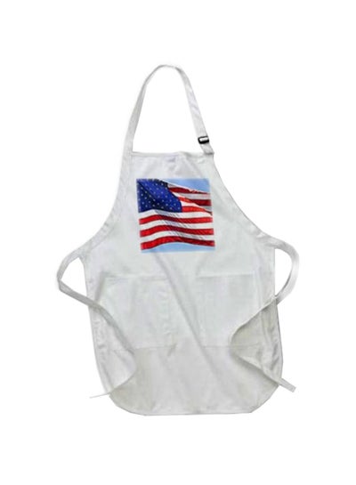 Buy American Flag Printed Apron With Pockets White 22 x 30inch in Egypt