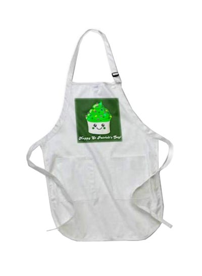 Buy Cupcake Printed Apron With Pockets White 22 x 30inch in Egypt