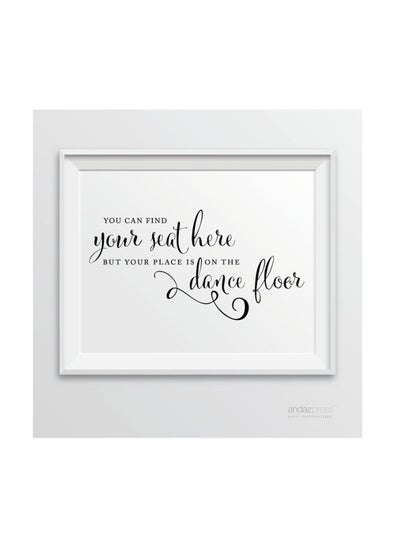 Buy Quote Printed Framed Wall Art Multicolour 8.5inch in UAE