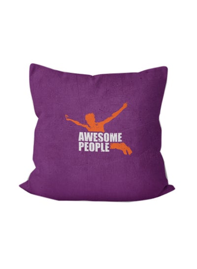 اشتري Cushion Printed Cover polyester Purple 40x40cm في مصر