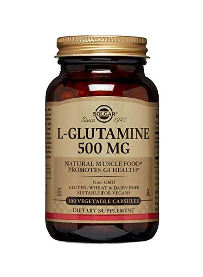 Buy L-Glutamine 500 mg - 100 Vegetable Capsules in UAE