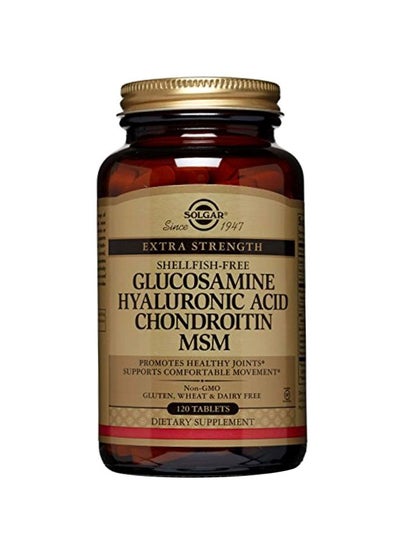 Buy Glucosamine Hyaluronic Acid Chondroitin MSM Dietary Supplement - 120 Tablets in UAE