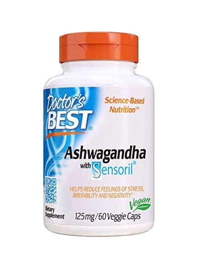 Buy Ashwagandha With Sensoril Dietary Supplement 125mg - 60 Caps in UAE