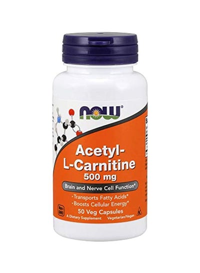 Buy Acetyl-L Carnitine 500mg - 50 Veg Capsules in UAE