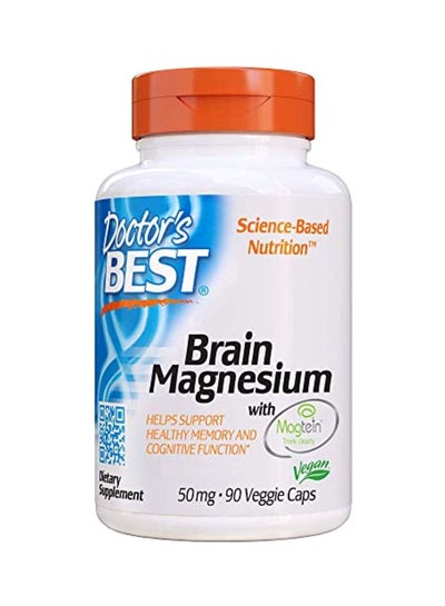 Buy Brain Magnesium With Magtein Think Clearly Dietary Supplement 50 mg - 90 Veggie Caps in UAE