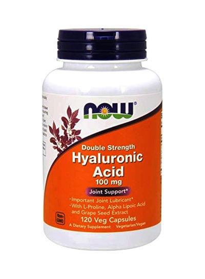 Buy Hyaluronic Acid 100mg Dietary Supplement - 120 Capsules in UAE