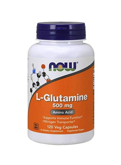 Buy L-Glutamine Amino Acid Dietary Supplement - 120 Capsules in Saudi Arabia