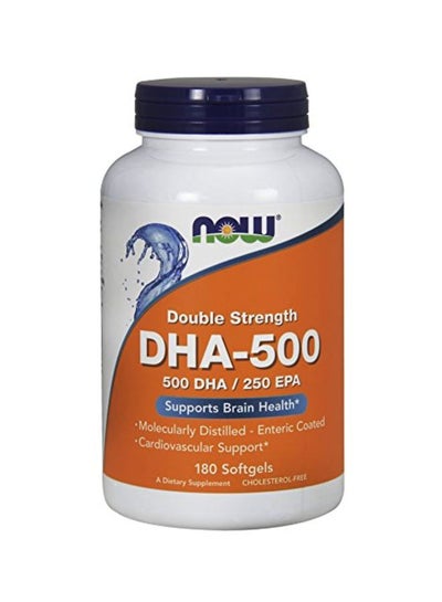 Buy Double Strength DHA-500 Dietary Supplement - 180 Softgels in UAE