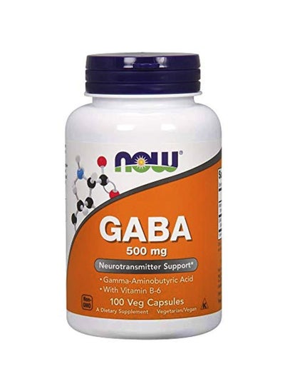 Buy Gaba Dietary Supplement 500 mg - 100 Veg Capsules in Saudi Arabia