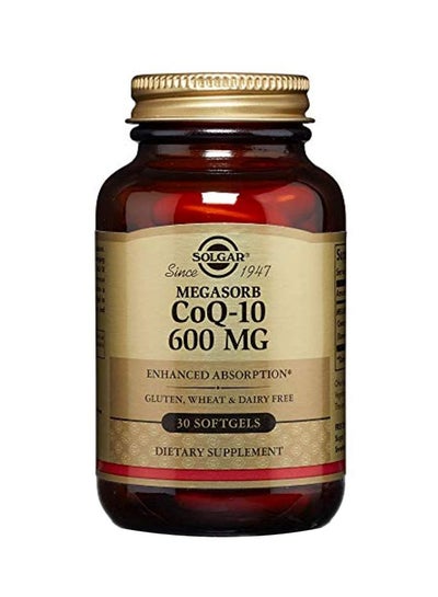 Buy Megasorb CoQ-10 Dietary Supplement 600 mg - 30 Softgels in UAE