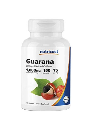 Buy Guarana 1000mg - 150 Veggie Capsules in Saudi Arabia