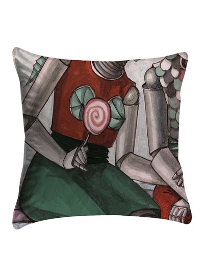 Buy Printed Pillow Cover polyester Multicolour 40x40cm in Egypt