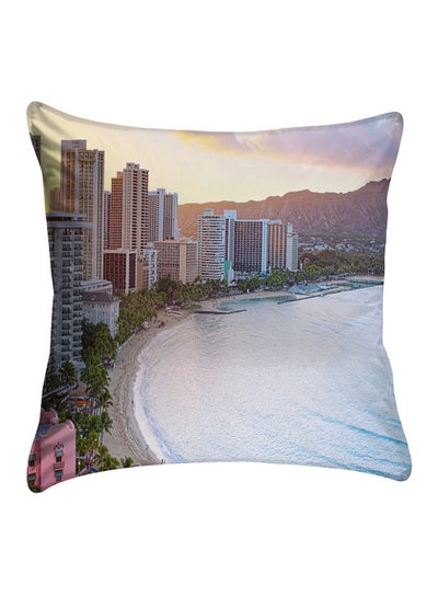 Buy Printed Pillow Cover polyester Multicolour 40x40cm in Egypt