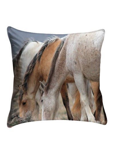 Buy Printed Pillow Cover polyester Multicolour 40x40cm in Egypt