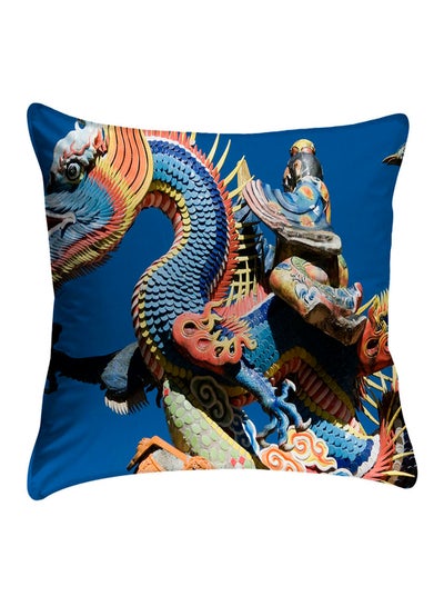 Buy Printed Pillow Cover Polyester Multicolour 40x40cm in Egypt