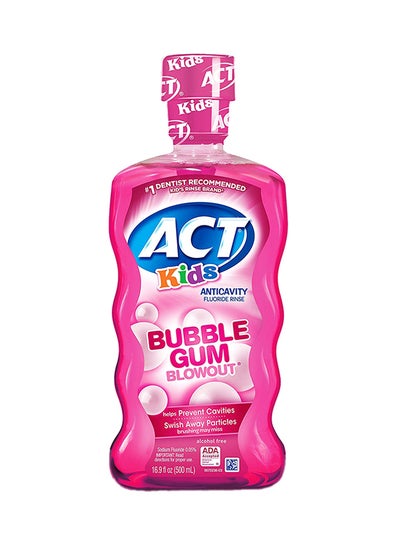 Buy Anti-Cavity Bubblegum Blowout Fluoride Rinse 500ml in Saudi Arabia
