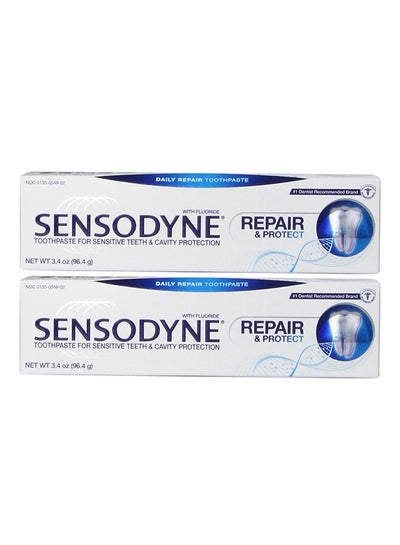 اشتري Pack Of 2 Daily Repair And Protect Toothpaste 2 x 3.4أوقية في الامارات