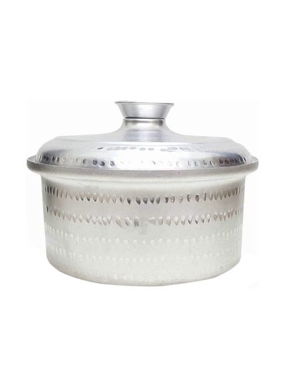 Buy Aluminium Mandi Biryani Cooking Pot Silver 33x15centimeter in UAE