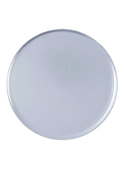 Buy Round Aluminium Cake Tray With Lid Silver 330mm in UAE