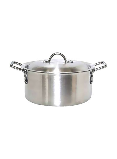 Buy 10-Piece Aluminum Cookware Set Silver in UAE