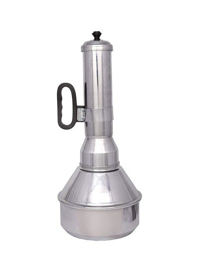 Buy Aluminium Puttu Steamer With Safty Handle Silver 3x15.9x11.6inch in UAE