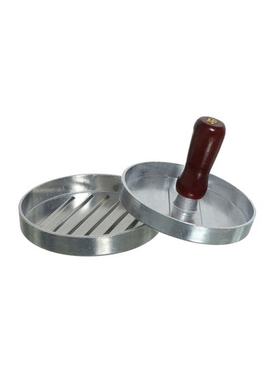 Buy Non-stick Burger Press Silver/Brown 11.5cm in Egypt