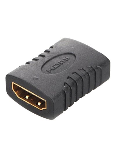 Buy HDMI Female To Female Coupler Extender Adapter Black in UAE