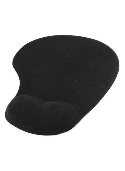 Buy Gel Mousepad With In-Build Wrist Rest Pad Black in UAE