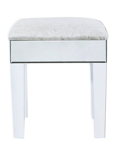 Buy Dressing Table Stool White/Black in UAE